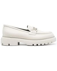 Bally - Tonal Logo-Plaque Loafers - Lyst