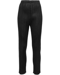 Pleats Please Issey Miyake - Plissé-Effect Trousers - Lyst