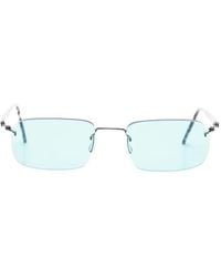 Lindberg - Rimless Rectangle-Frame Sunglasses - Lyst