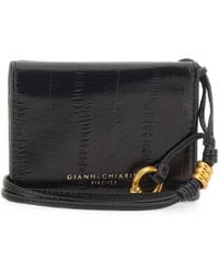 Gianni Chiarini - Eel-Effect Leather Card Holder - Lyst