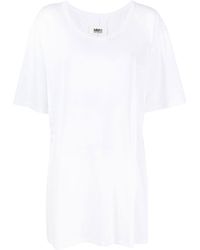 MM6 by Maison Martin Margiela - Cotton T-shirt Dress - Lyst
