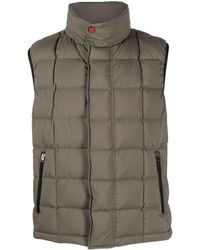 Kiton - Zip-up Quilted Down Gilet - Lyst