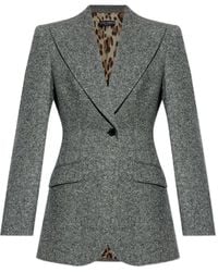Dolce & Gabbana - One-Button Tweed Jacket - Lyst