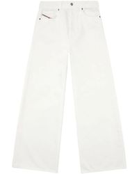 DIESEL - Vaqueros anchos de talle bajo - Lyst