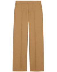 Lardini - Flat-Front Straight-Leg Trousers - Lyst