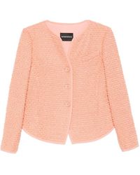Emporio Armani - Wool Blend Jacket - Lyst