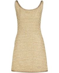 Miu Miu - Robe Courte À Patch Logo - Lyst