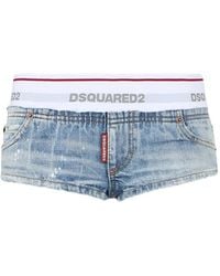 DSquared² - Jean Mini-Shorts - Lyst