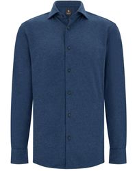 BOGGI - Long-Sleeves Polo Shirt - Lyst