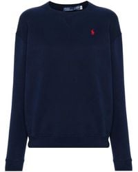 Polo Ralph Lauren - Embroidered Logo Cotton-blend Sweatshirt - Lyst