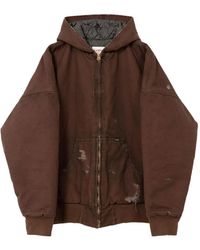 KAMIYA - Boro Kapuzenjacke Im Distressed-Look - Lyst