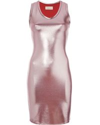 Alexandre Vauthier Fitted Sleeveless Dress - Металлик