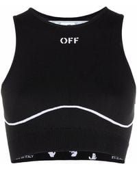 Off-White c/o Virgil Abloh - Athl Stamp Logo Bra - Lyst