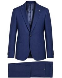 Luigi Bianchi - Single-Breasted Peak-Lapel Suit - Lyst