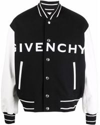 Givenchy - コントラストスリーブ ボンバージャケット - Lyst