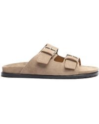 SCAROSSO - Enea Suede Slides - Lyst