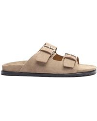 SCAROSSO - Enea Suede Slides - Lyst