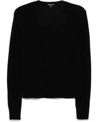 James Perse - Soft Featherweight Cashmere Deep V Sweater - Lyst