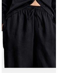 12 STOREEZ - Drawstring Linen Trousers - Lyst