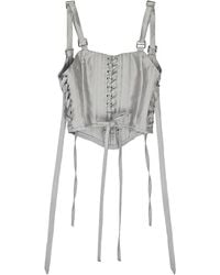 Who Decides War - Tie-Detail Corset - Lyst