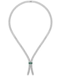 Officina Bernardi - Enigma S Diamond And Emerald Necklace - Lyst