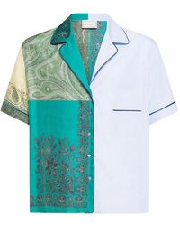 Pierre Louis Mascia - Alorhi Hemd Im Patchwork-Look - Lyst