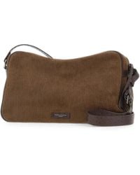Gianni Chiarini - Cora Ribbed Suede Shoulder Bag - Lyst