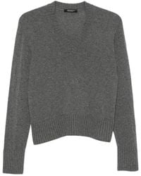 Aragona - Pull À Col V À Finitions Côtelées - Lyst