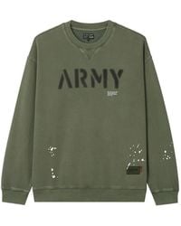 Izzue - Paint-Splatter Logo-Print Sweatshirt - Lyst