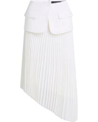 Karl Lagerfeld - Karl Studio Pleated Panelled Skirt - Lyst