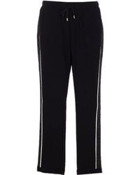 Liu Jo - Metallic-Panelling Drawstring Track Pants - Lyst