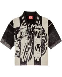 DIESEL - Polo M-Oliba À Imprimé Abstrait - Lyst