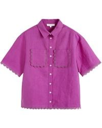 Chinti & Parker - Scallop-Trim Shirt - Lyst