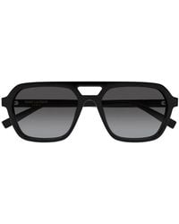Saint Laurent - Pilot-Frame Sunglasses - Lyst