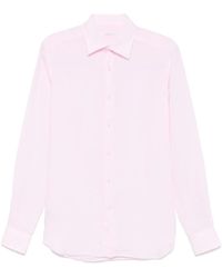Glanshirt - Hemd Aus Leinen - Lyst