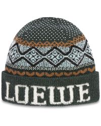 Loewe - X Suna Fujita Intarsia-knit Beanie - Lyst