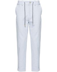 Eleventy - Tapered-leg Piqué Trousers - Lyst