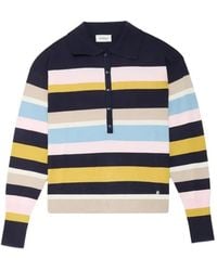 Ottod'Ame - Horizontal-Stripe Long-Sleeve Polo Shirt - Lyst