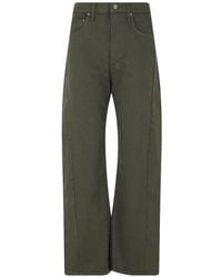 Mother - The Half Pipe Flood High-Rise Wide-Leg Jeans - Lyst