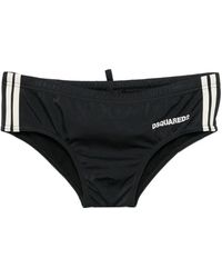 DSquared² - Side-Stripe Swim Briefs - Lyst