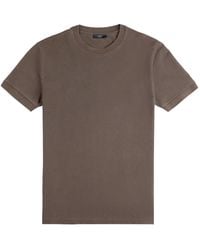 Fay - Piquet Crewneck T-Shirt - Lyst