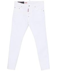 DSquared² - Skater Rivet Katoenen Skinny Jeans - Lyst