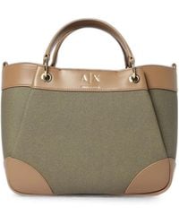 Emporio Armani - Logo-Print Strap Tote Bag - Lyst