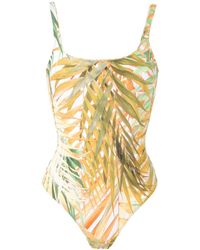 Lygia & Nanny Badpak Met Print - Geel