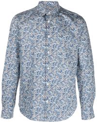 Paul Smith - Camisa de popelina con estampado floral - Lyst