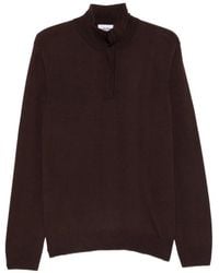 Alpha Studio - Jersey De Cuello Alto Con Cierre De Botones - Lyst