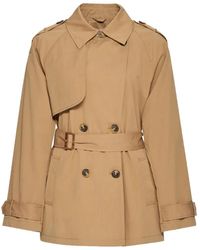 Geox - Lampedusa Belted Double-Breasted Jacket - Lyst