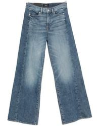 7 For All Mankind - Lotta Tailorless Wide-Leg Jeans - Lyst