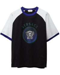 Versace - Regular Katoenen Jersey T-Shirt Met Print - Lyst