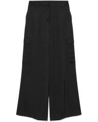 Karl Lagerfeld - Satin Cargo Pants - Lyst